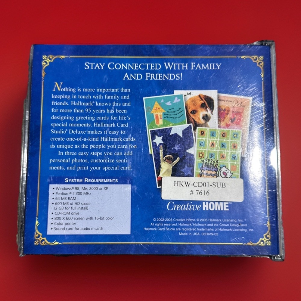 Hallmark Card Studio Deluxe 2006 Software‎ - Windows 98/Me/2000/XP - Picture 2 of 4
